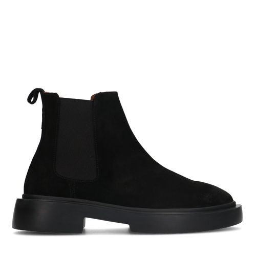 Chelsea boots en daim - noir