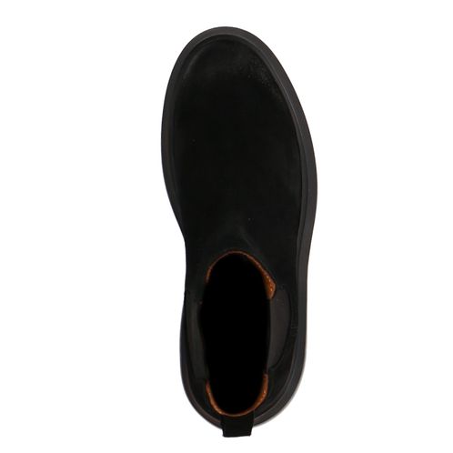 Chelsea boots en daim - noir