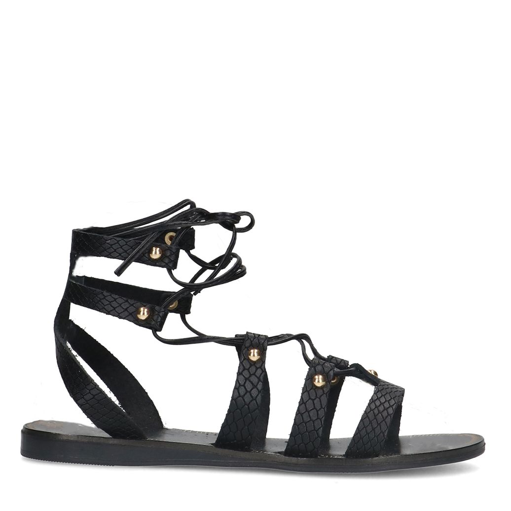Sandales en cuir - noir