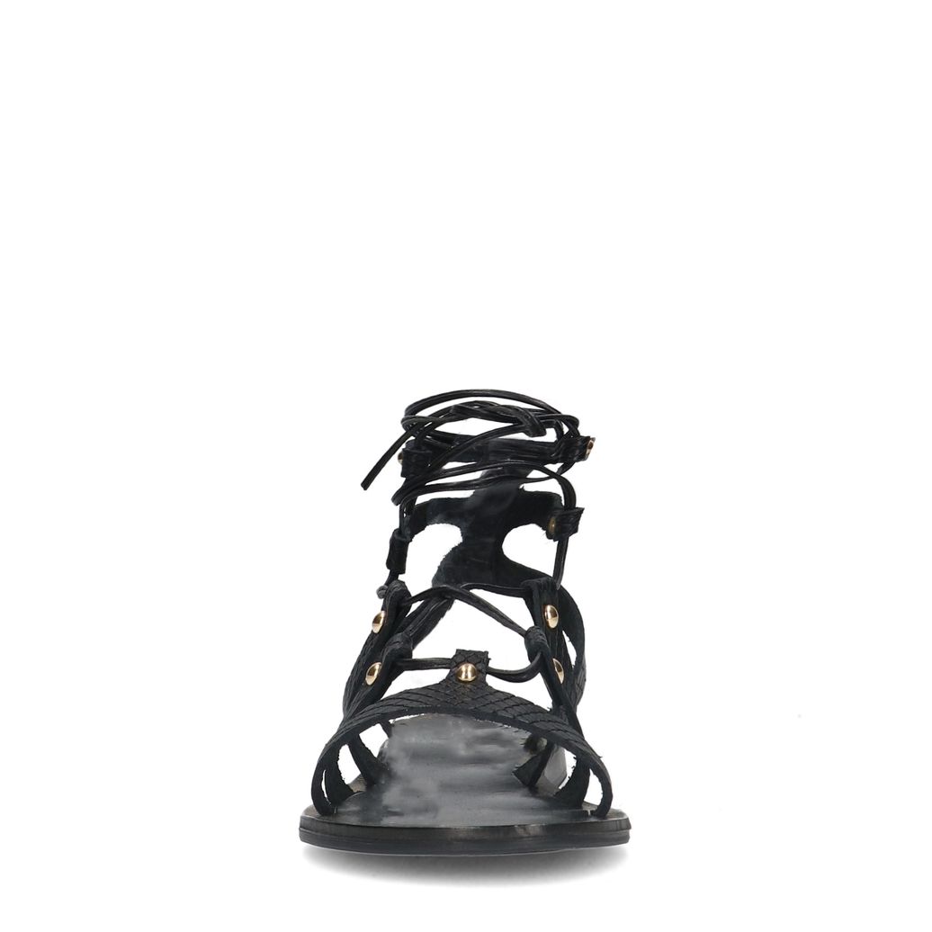 Sandales en cuir - noir