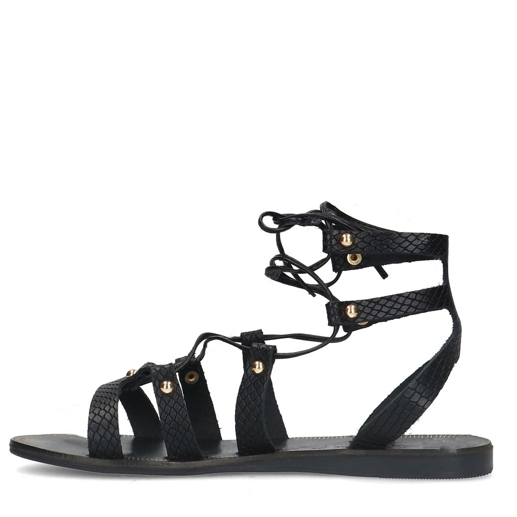 Sandales en cuir - noir