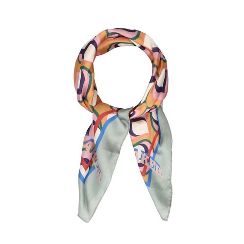 Multicolor sjaal met print