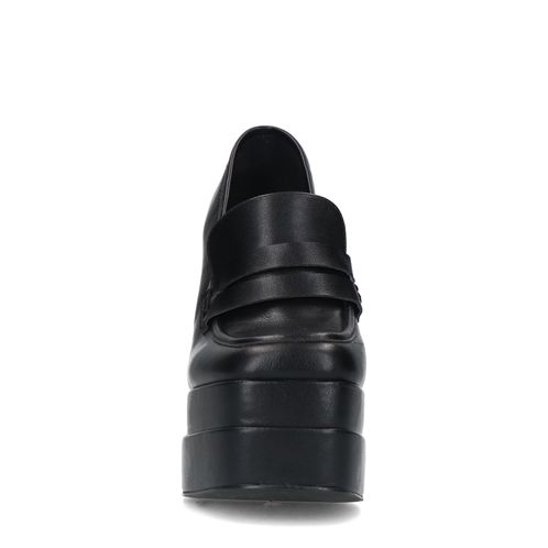 Loafers avec plateau - noir