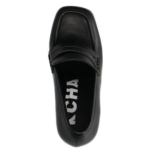 Loafers avec plateau - noir