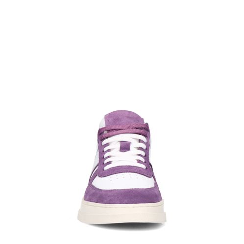 Baskets en cuir avec détails - blanc