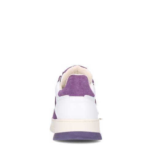 Baskets en cuir avec détails - blanc
