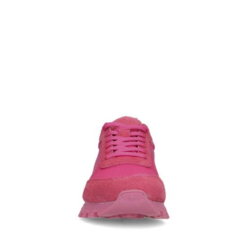 Baskets en daim - rose