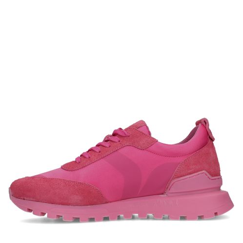 Baskets en daim - rose
