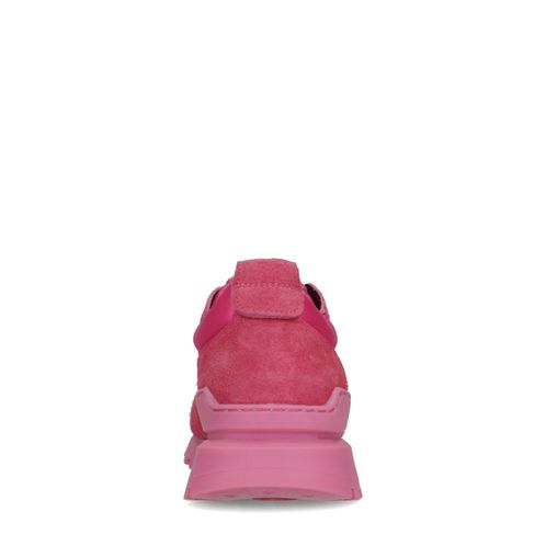 Baskets en daim - rose