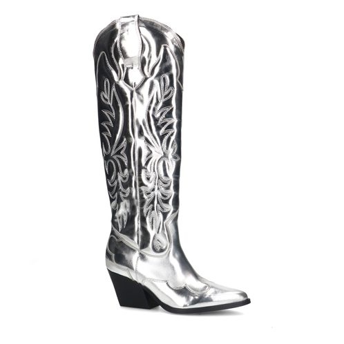 Limited edition - zilverkleurige metallic cowboylaarzen