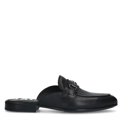 Loafers slip-on en cuir - noir