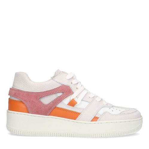 Baskets en nubuck - blanc cassé