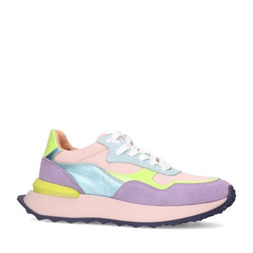 Baskets en daim - multicolore