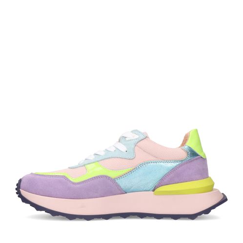 Baskets en daim - multicolore