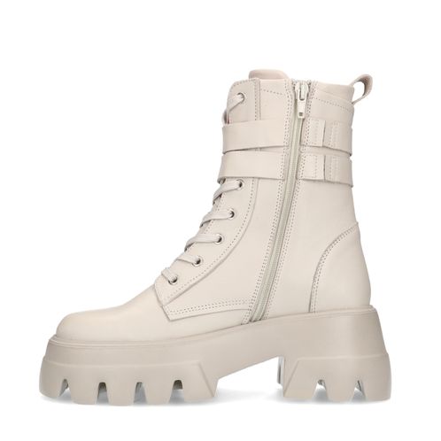 Off white leren veterboots