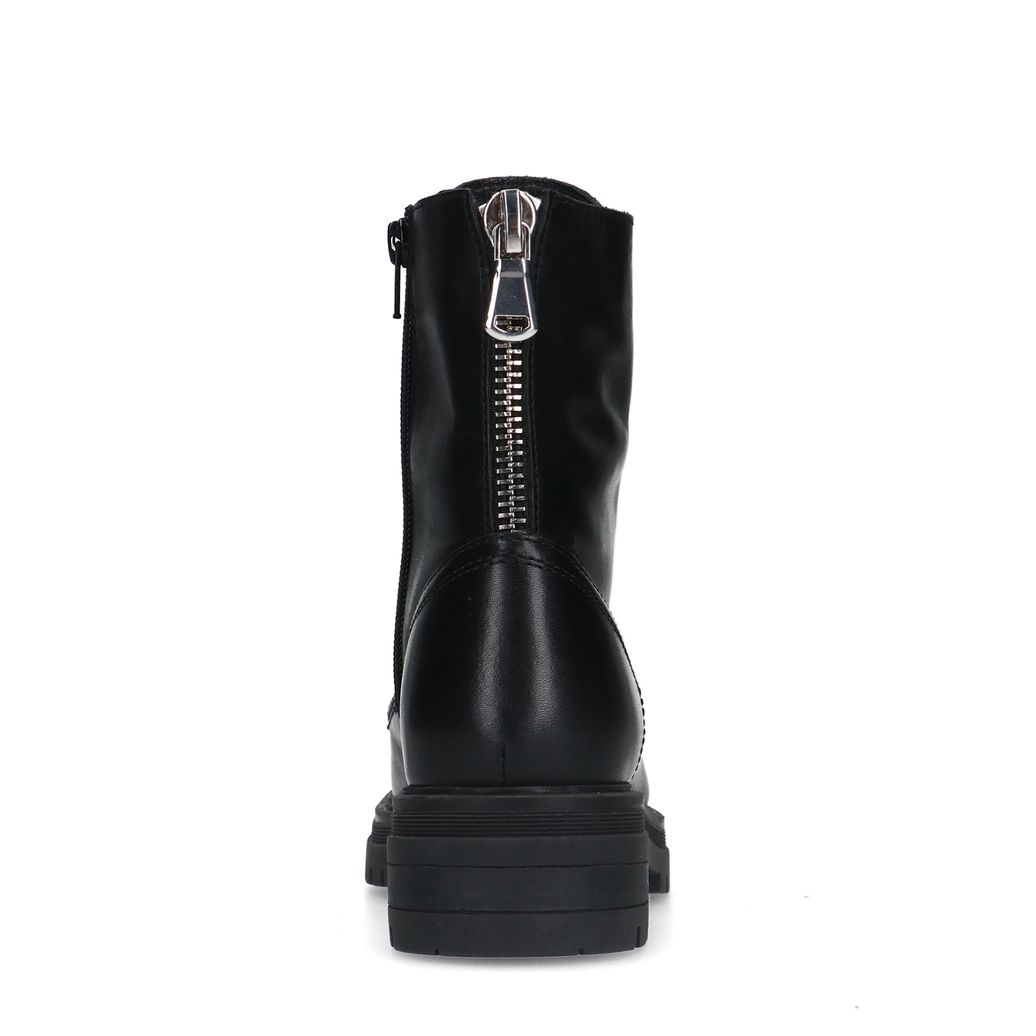 Bottines à lacets en cuir - noir