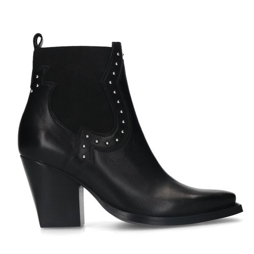 Bottines western à talon - noir