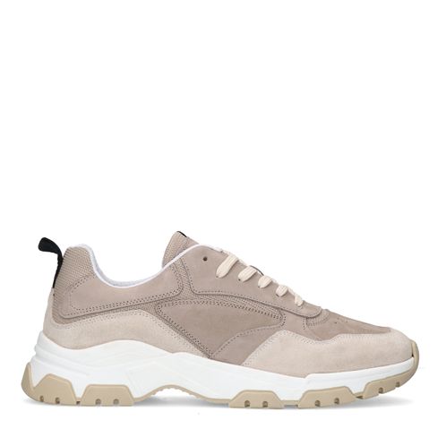 Beige nubuck sneakers
