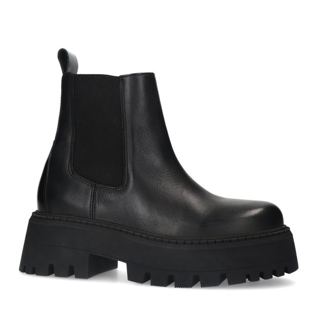 Chelsea boots à plateforme - noir