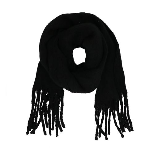 Zwarte sjaal fringe