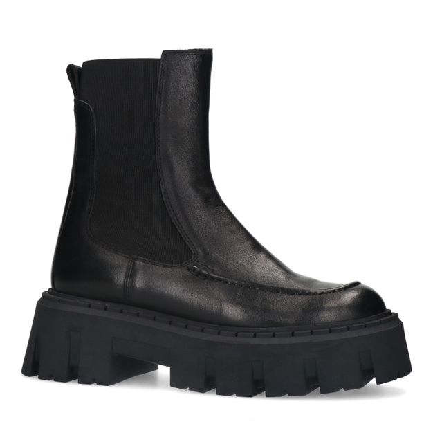 Zwarte chunky chelsea boots