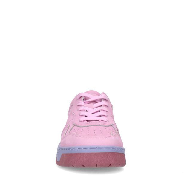 Roze nubuck sneakers