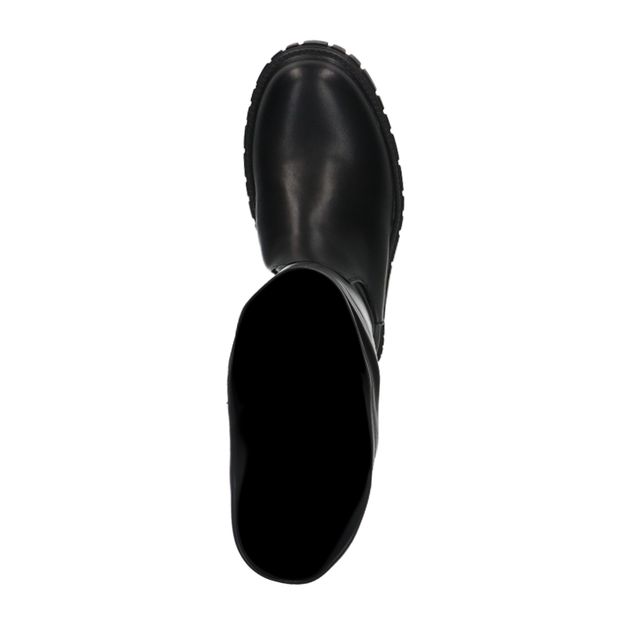 Schwarze Overknee-Stiefel