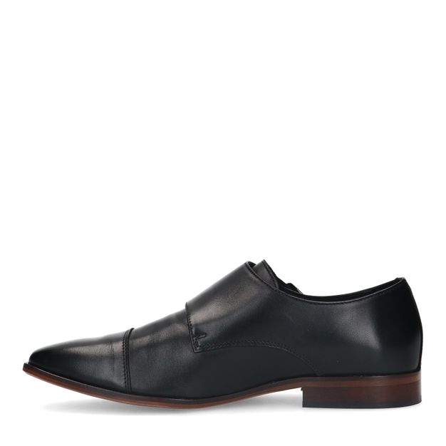 Chaussures à boucles en cuir - noir