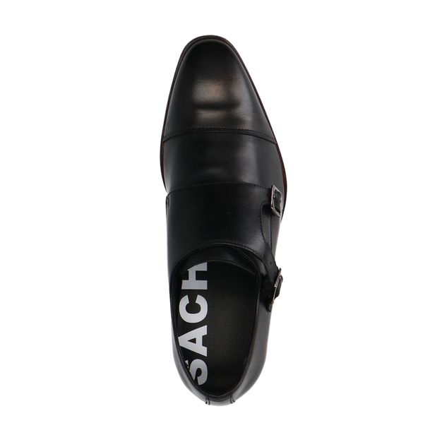 Chaussures à boucles en cuir - noir