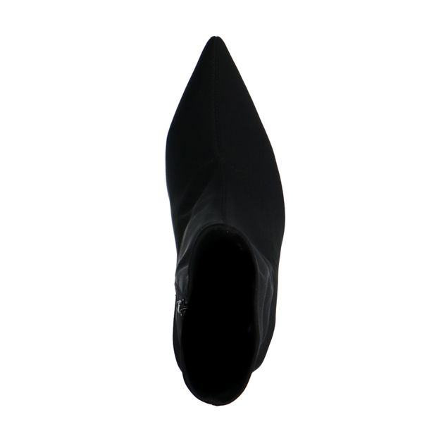 Bottines-chaussettes avec talon entonnoir - noir