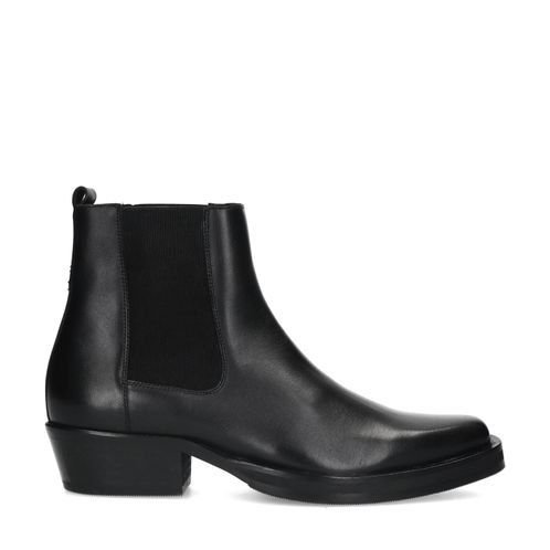 Schwarze Chelsea Boots aus Leder