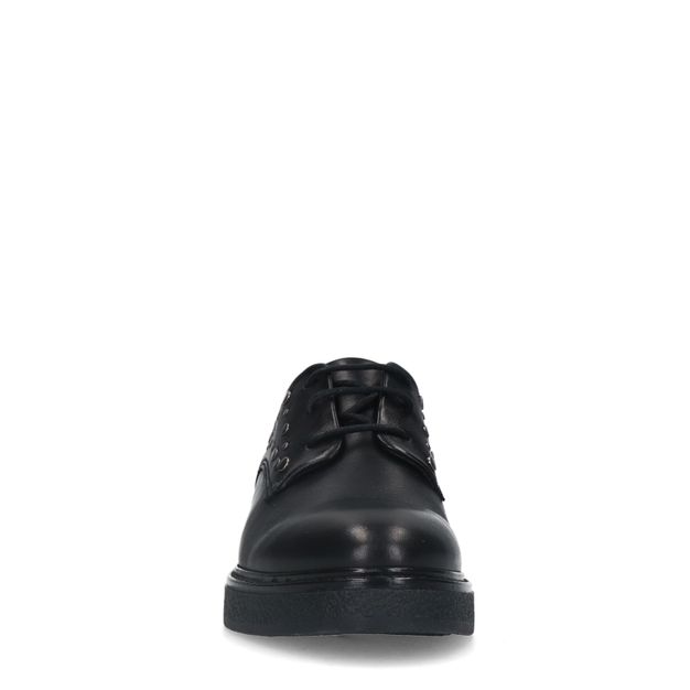 Chaussures à lacets avec clous - noir
