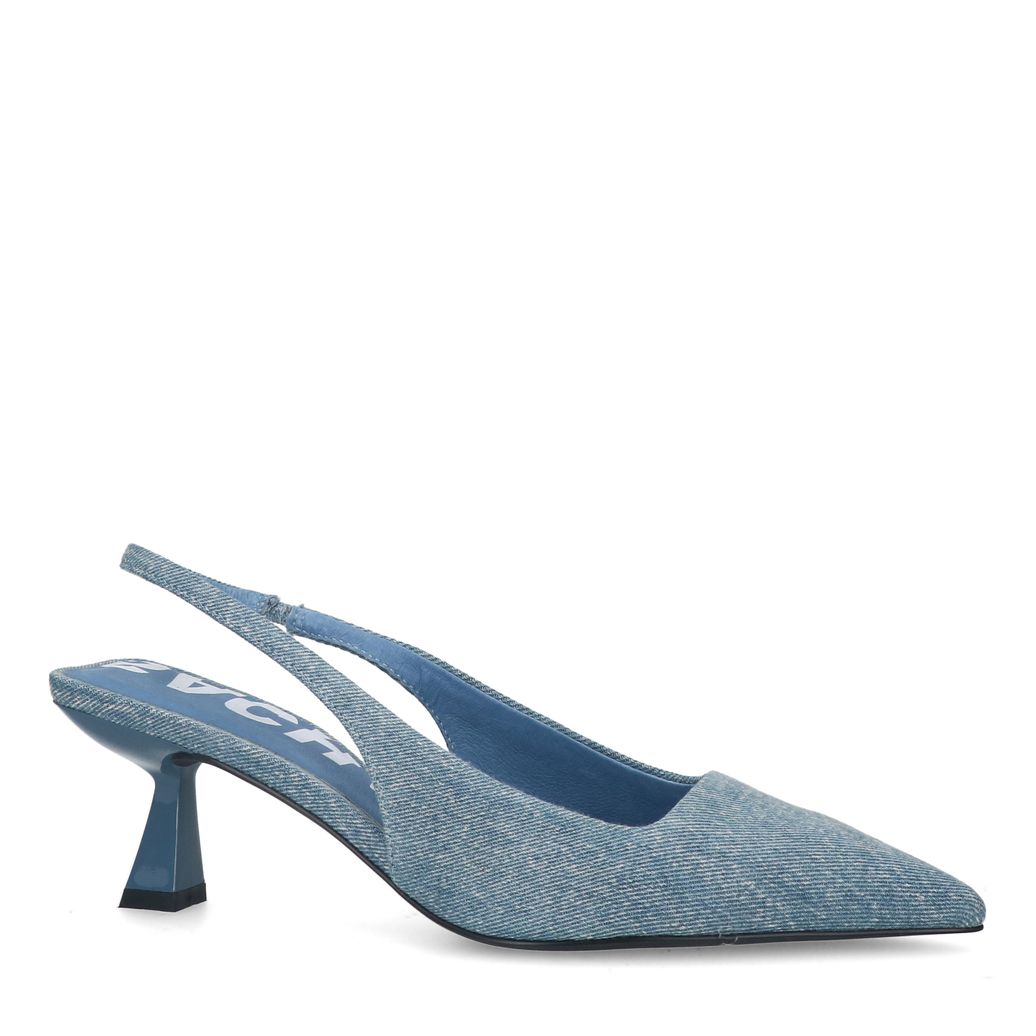 Escarpins slingback denim