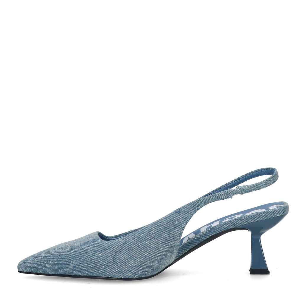 Escarpins slingback denim