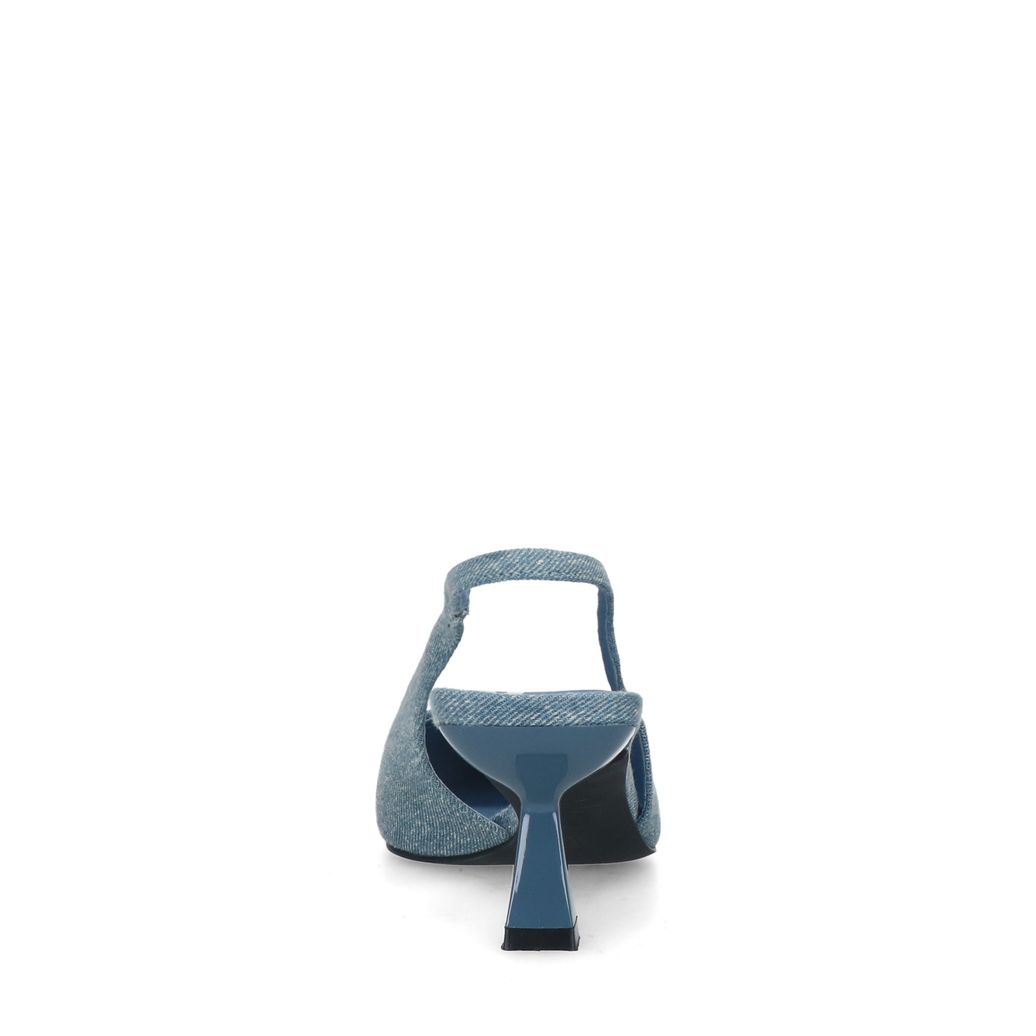 Escarpins slingback denim