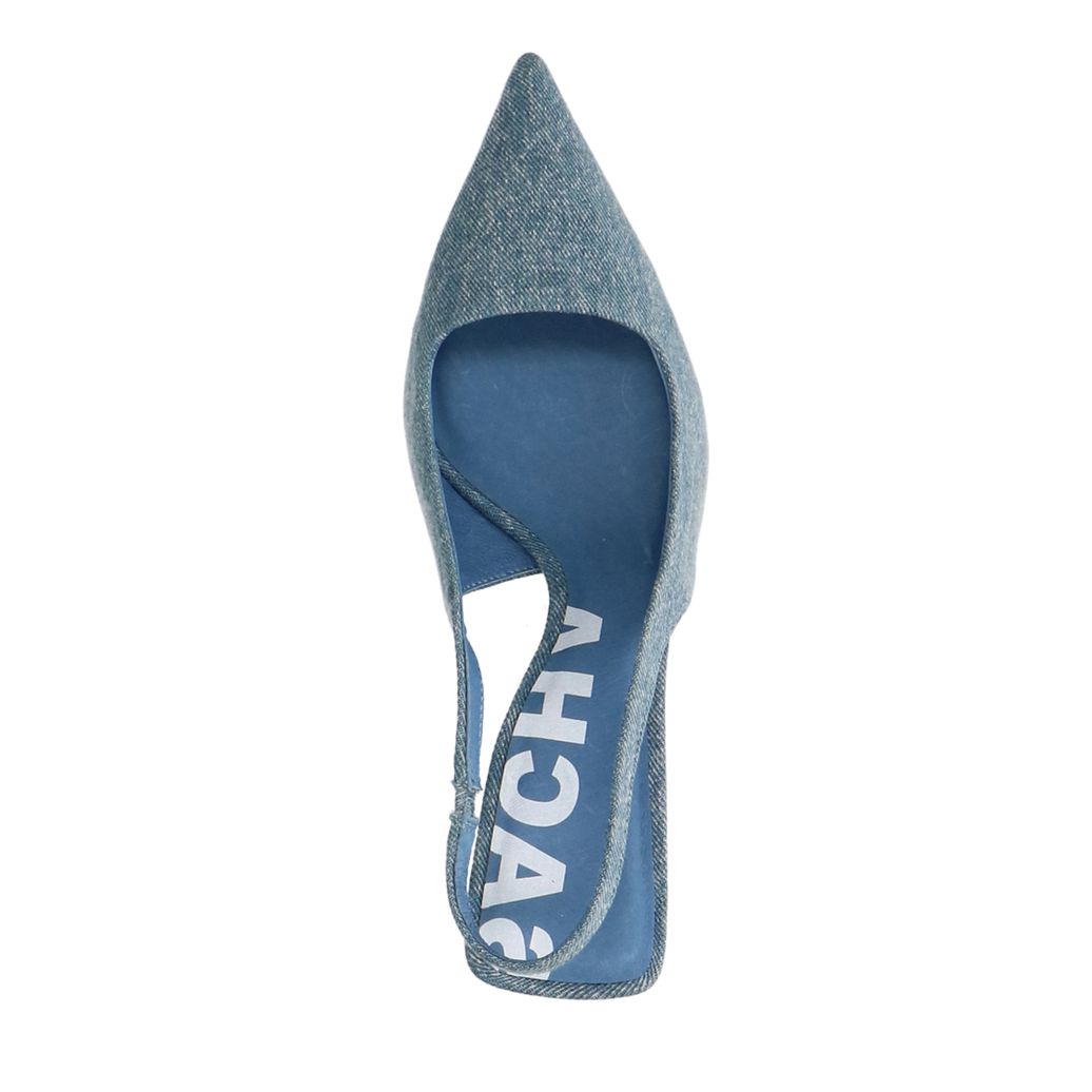 Escarpins slingback denim