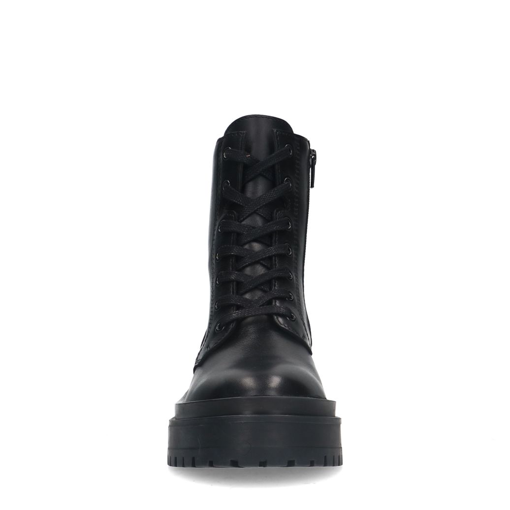 Bottines à lacets en cuir - noir