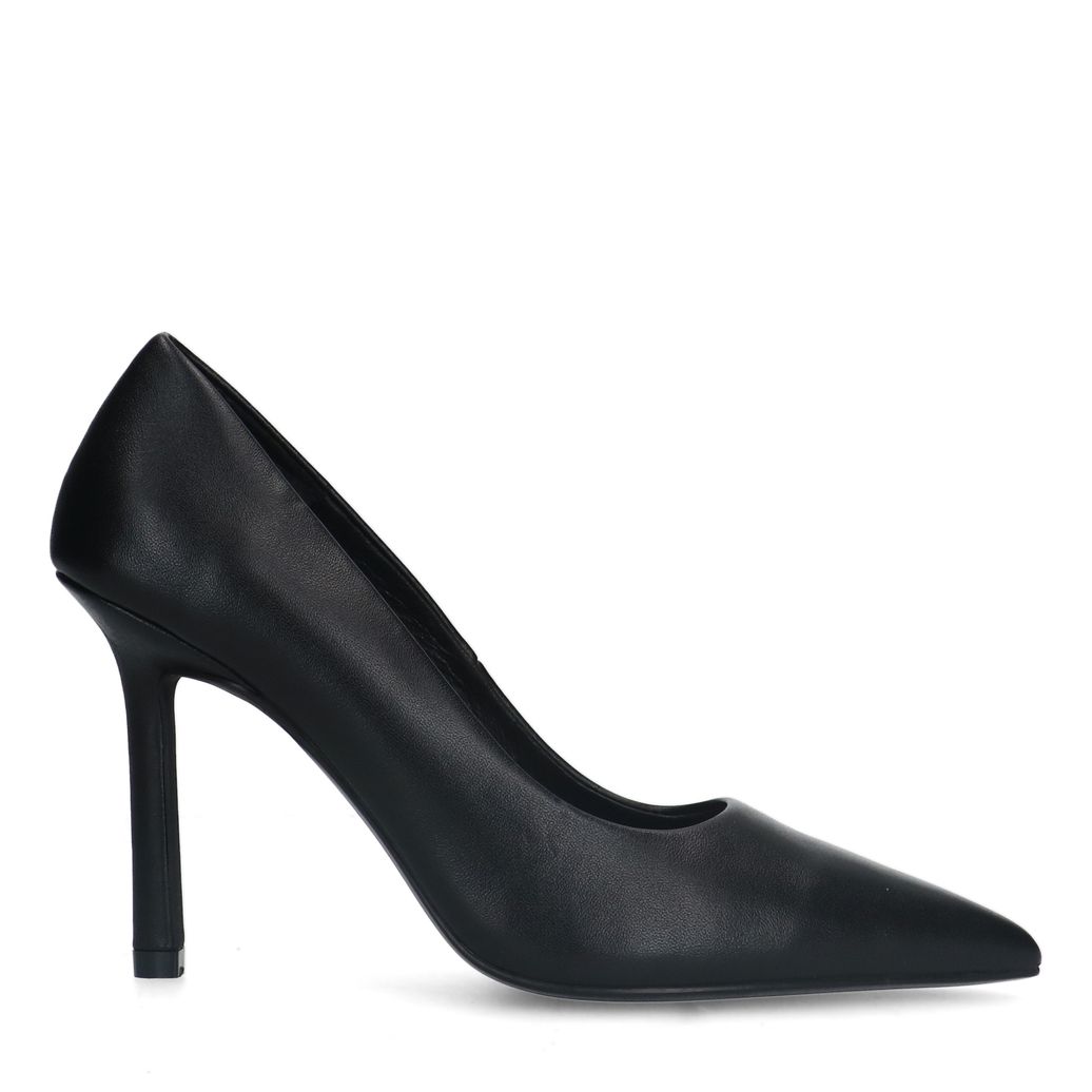 Schwarze Lederpumps