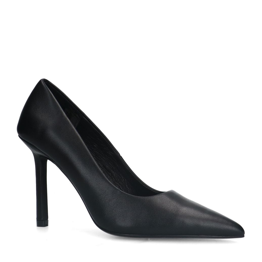 Zwart leren pumps