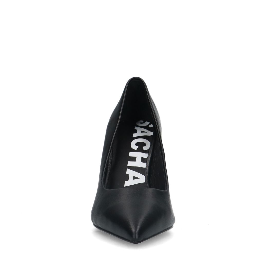 Zwart leren pumps