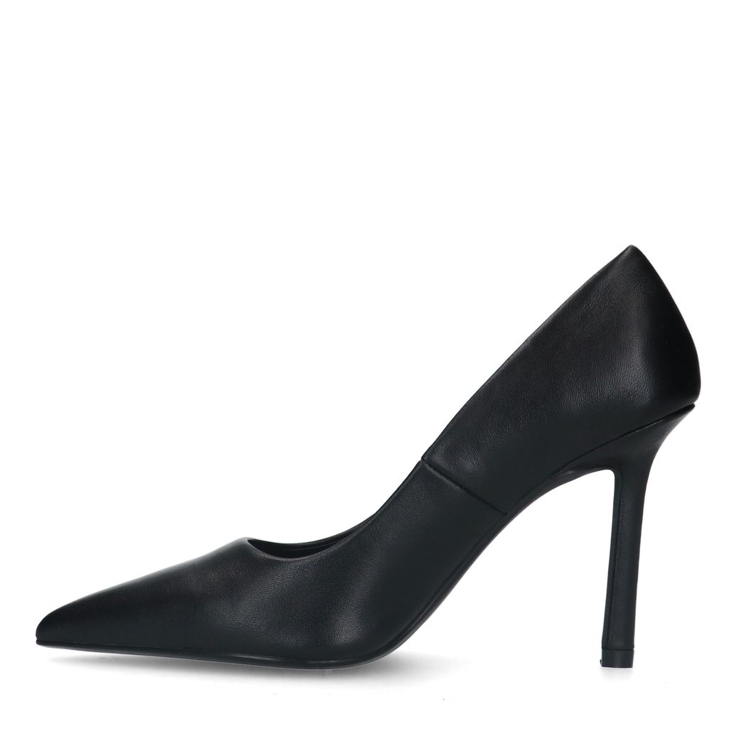 Zwart leren pumps