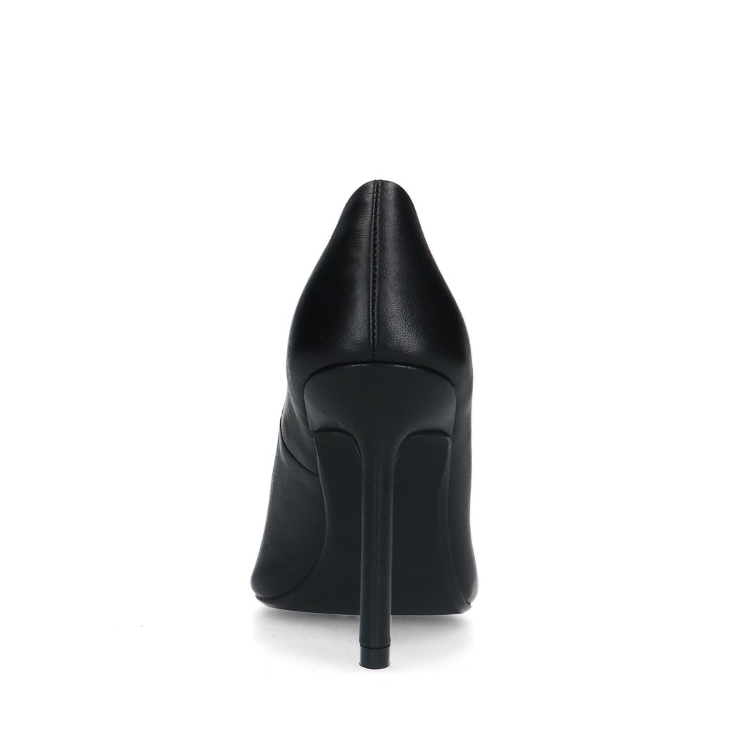 Schwarze Lederpumps