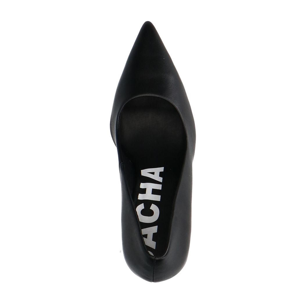 Zwart leren pumps