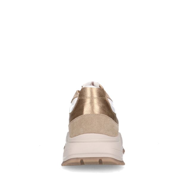 Goldfarbene Sneaker in Metallic-Optik