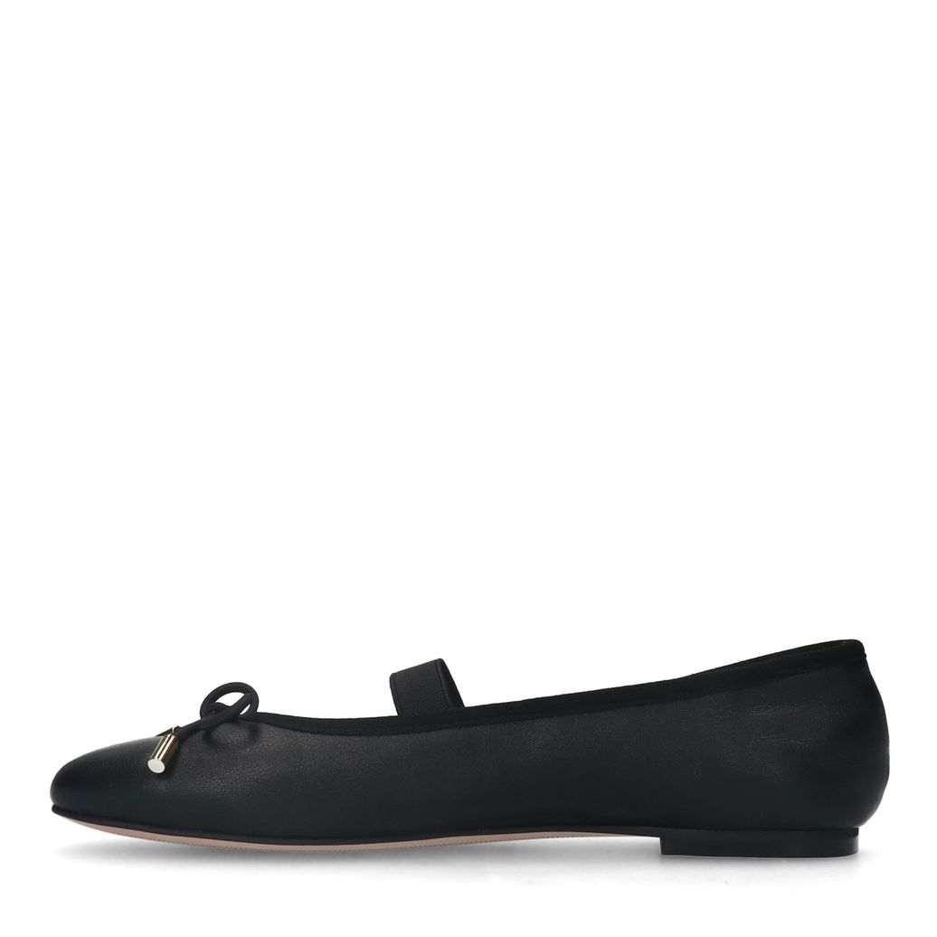 Zwarte ballerina's met strikje