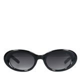 Ovale schwarze Sonnenbrille