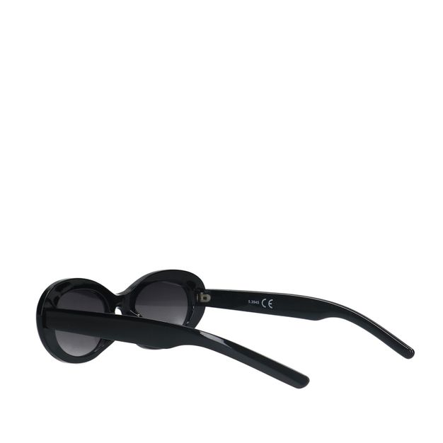 Zwarte ovale zonnebril
