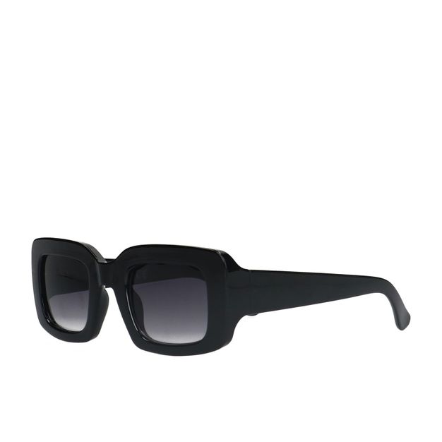 Eckige schwarze Sonnenbrille