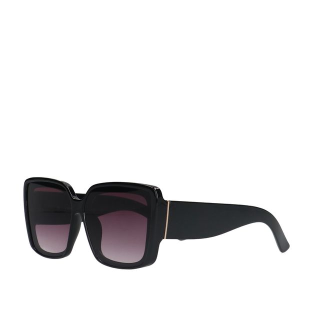 Eckige schwarze Cateye-Sonnenbrille