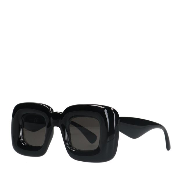 Zwarte vierkante zonnebril